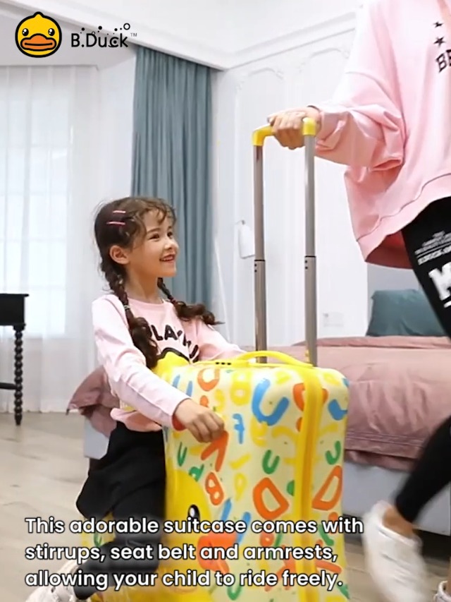 Amazon.com | B.Duck Kids 20 Inchs Carry On Luggage Rolling